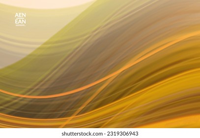 Abstract bright wavy wallpaper. Colorful fluid waves of blurred motion light effect. Futuristic technology computer data communication concept. Neon ray shimmering texture.