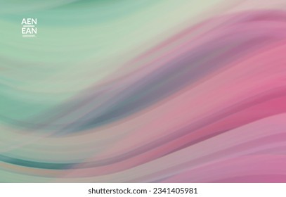 Abstract bright wavy wallpaper. Colorful fluid waves of blurred motion light effect. Futuristic technology computer data communication concept. Neon ray shimmering texture.