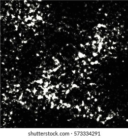 Abstract bright white shimmer glowing round particles vector background.  
