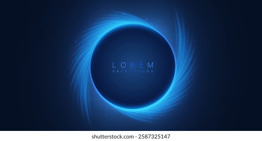 Abstract bright wings background glowing in bright light frame with space for text or product for presentation. Vector	