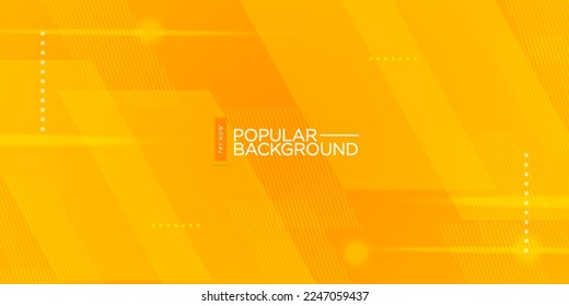 Abstract bright yellow background with geometric shapes, lights and shadows on background design.Eps10 vector