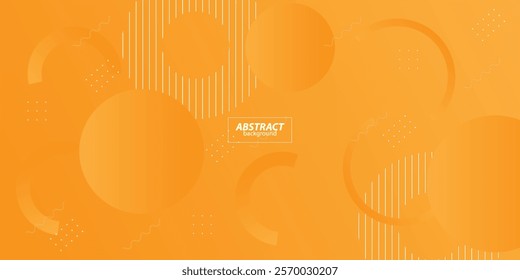 Abstract bright yellow geometric circle pattern illustration background. 3D look and simple pattern. Cool and luxury design. Vector Eps10