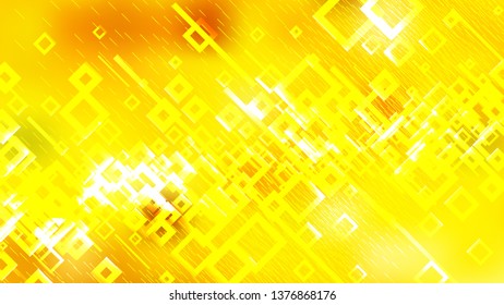 Abstract Bright Yellow Square Modern Background