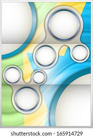 abstract brilliant advertising card template