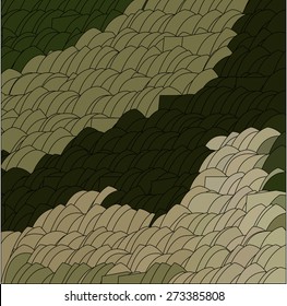 Abstract the broad strokes of type wood brown and yellow