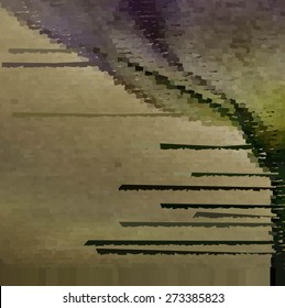 Abstract the broad strokes of type wood brown and yellow