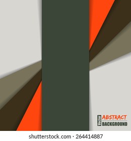 Abstract brochure background design with shadow stripes