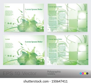 Abstract brochure backgrounds with splashes