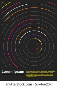 Abstract Brochure / Book Cover Design.  Vector Template.