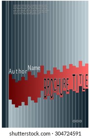 Abstract brochure, book, flyer template vertical lines