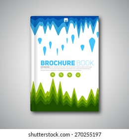 Abstract brochure or book, Vector design template
