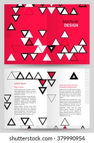 Abstract brochure, booklet design, vector template