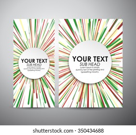 Abstract brochure business design template or roll up. Vector illustration