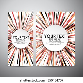 Abstract brochure business design template or roll up. Vector illustration