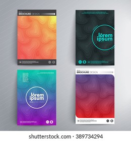 Abstract brochure cover design. Vector template.
