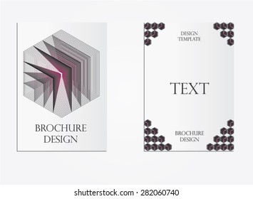 Abstract Brochure, cover. Modern vector illustrator.