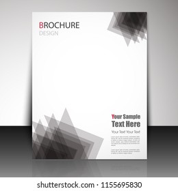 Abstract brochure covers page vector design. Collection of Professional business flyer, stylish brochure, magazine cover, poster & corporate banner design, with halftone template, corporate background