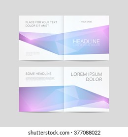 Abstract brochure design, bifold template vector eps 10