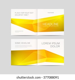 Abstract brochure design, bifold template vector eps 10