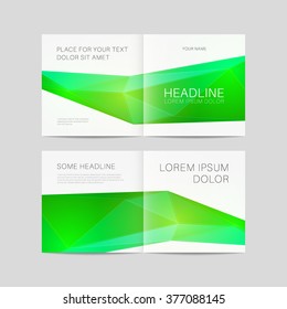 Abstract brochure design, bifold template vector eps 10
