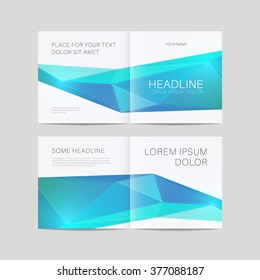 Abstract brochure design, bifold template vector eps 10