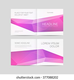Abstract brochure design, bifold template vector eps 10