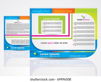 abstract brochure design concept vector illustration