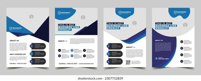 abstract brochure design cover page flyer layout, annual report, booklet in a4 promotion advertise business brochure template. 