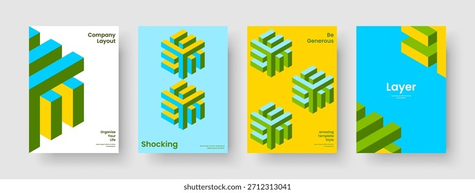 Projeto de folheto abstrato. Modelo de Panfleto Criativo. Layout Geométrico Da Apresentação Comercial. Faixa. Capa de Livro. Relatório. Cartaz. Histórico. Notebook. Identidade da marca. Carteira. Revista. Diário