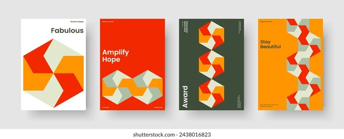 In: Abstract Brochure Design. Geometrische Hintergrundvorlage. Modernes Business-Präsentationslayout. Buchumschlag. Bericht. Flyer. Banner. Poster. Merkblatt. Newsletter. Broschüre. In: Journal. Flugblatt