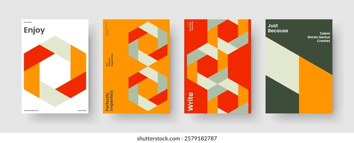 Abstract Brochure Design. Geometric Background Layout. Creative Report Template. Business Presentation. Flyer. Banner. Poster. Book Cover. Notebook. Leaflet. Newsletter. Catalog. Handbill