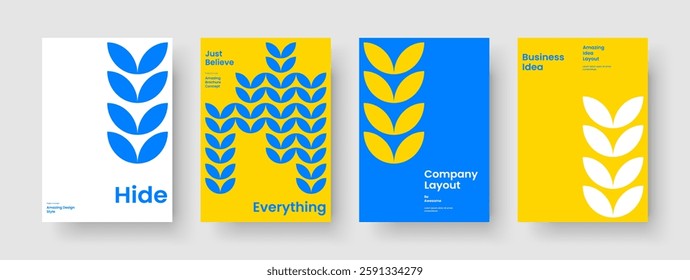 Abstract Brochure Design. Geometric Flyer Layout. Modern Background Template. Business Presentation. Book Cover. Poster. Report. Banner. Advertising. Catalog. Handbill. Leaflet. Brand Identity