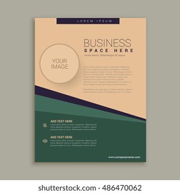 abstract brochure design with geometric lines