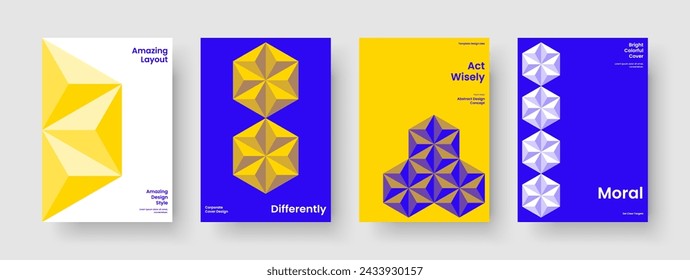 Abstract Brochure Design. Geometric Poster Template. Isolated Business Presentation Layout. Report. Banner. Flyer. Background. Book Cover. Advertising. Catalog. Notebook. Leaflet. Magazine