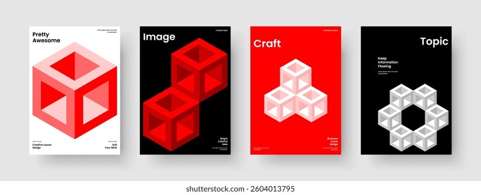 Abstract Brochure Design. Geometric Report Template. Isolated Poster Layout. Background. Flyer. Business Presentation. Banner. Book Cover. Handbill. Catalog. Leaflet. Notebook. Newsletter. Pamphlet