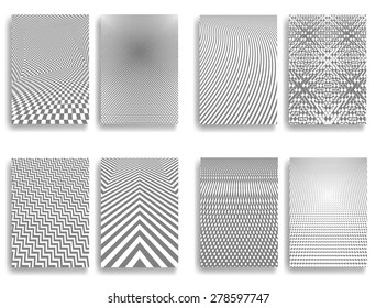 Abstract Brochure Design. Gray  Patterns .