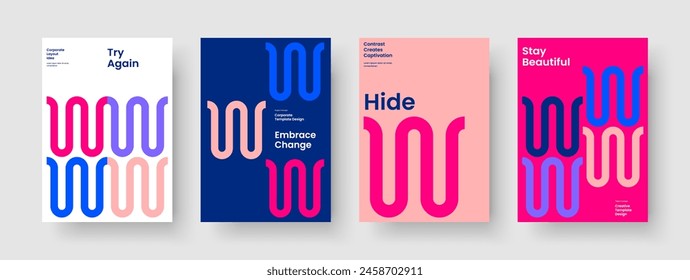 Abstraktes Broschürendesign. Layout des isolierten Buchdeckels. In: Modern Flyer Vorlage. Hintergrund. Poster. Geschäftspräsentation. Bericht. Banner. In: Magazine. Merkblatt. Brande Identität. Broschüre. Werbung