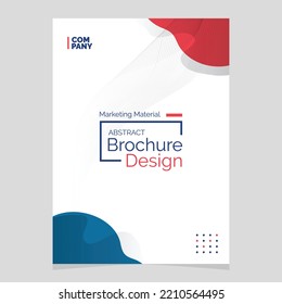 Abstract Brochure Design. Liquid Shape Blob Design Element. Marketing Material