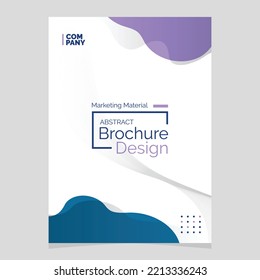 Diseño Resumen de Folleto. Elemento de diseño de blobs de forma líquida. Material de marketing