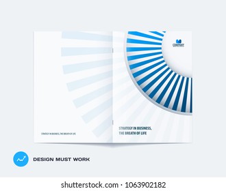Abstract brochure design, modern catalog, centerfold cover, flyer in A4 with colourful rays