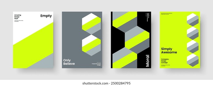 Abstrakte Broschüre Design. Moderne Berichtsvorlage. Einzel-Flyer-Layout. Geschäftspräsentation. Poster. Hintergrund. Banner. Buchumschlag. Zeitschrift. Erfassung Newsletter. Markenidentität. Broschüre