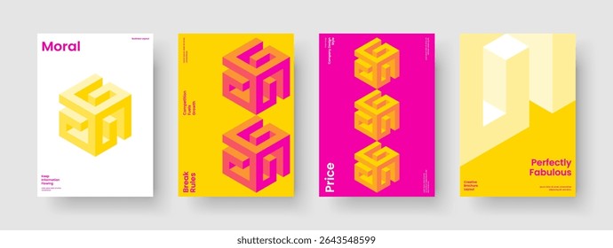 Abstract Brochure Design. Modern Report Layout. Isolated Flyer Template. Business Presentation. Background. Banner. Book Cover. Poster. Advertising. Pamphlet. Portfolio. Handbill. Brand Identity
