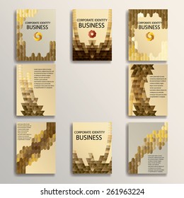 Abstract Brochure Design Template. Geometric Background. Vector Illustration. 