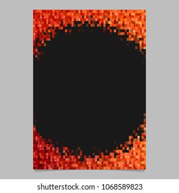 Abstract brochure design template - gradient page border background from rectangles in red tones