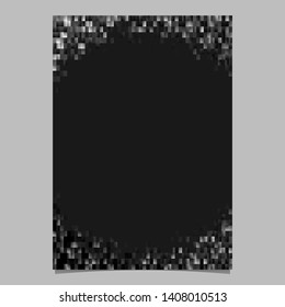 Abstract brochure design template - gradient page border background from rectangles