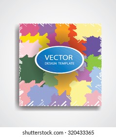 Abstract Brochure Design Template. Modern Flyer, Covers or Business Presentation. Vector illustration. Multi color Background.
