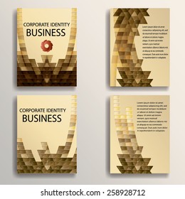 Abstract Brochure Design Template. Presentation Cover. Business Background. Vector Illustration 