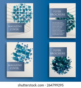 Abstract Brochure Design Template. Presentation Cover. Geometric 