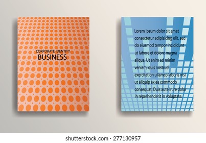 Abstract Brochure Design Template. Presentation Cover. Geometric Abstract Elements.