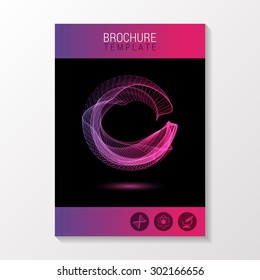 Abstract Brochure Design Template. Vector Illustration